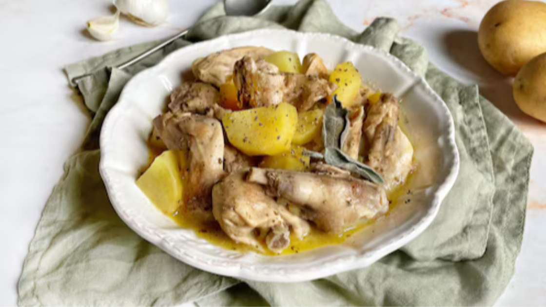 Agnello con patate al vapore