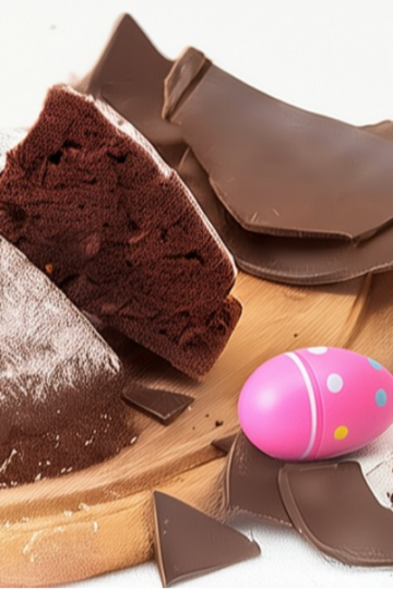 Torta con cioccolato delle uova di Pasqua