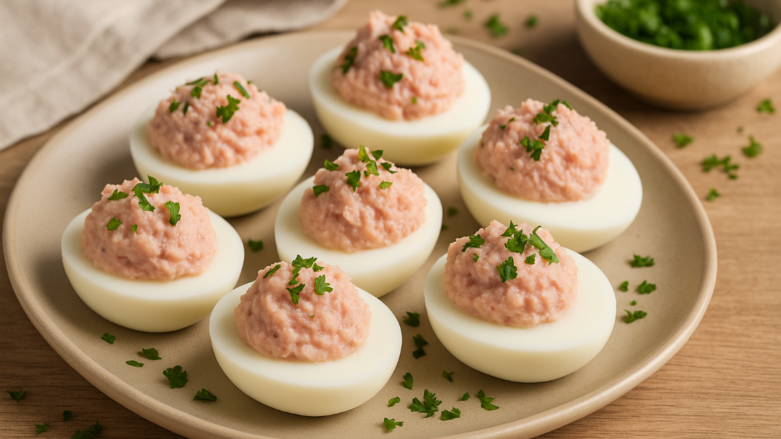 Uova Ripiene al Prosciutto