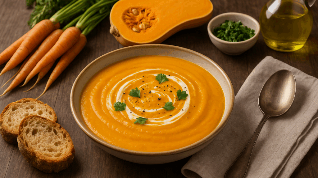 Vellutata di zucca e carote