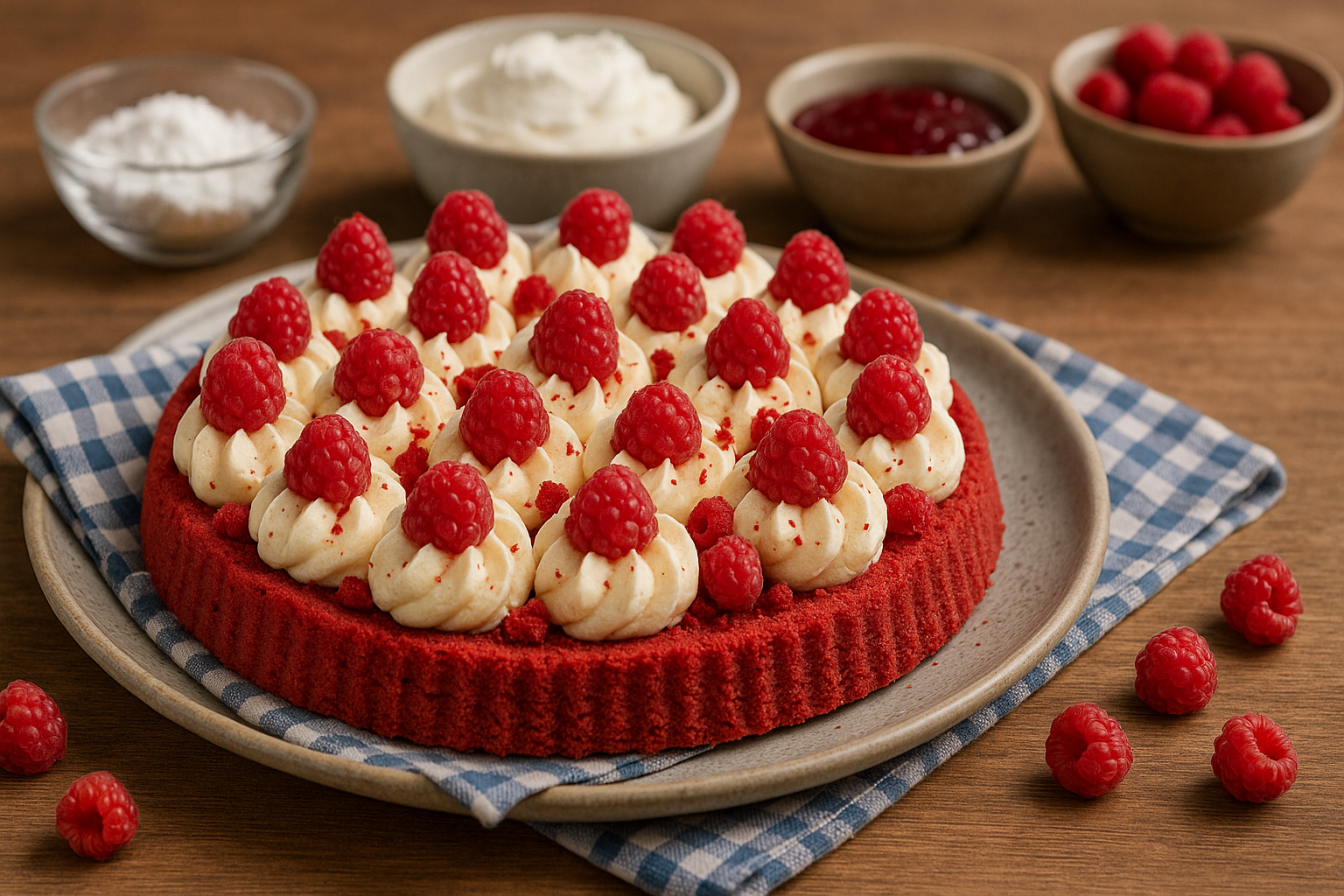 Crostata red velvet