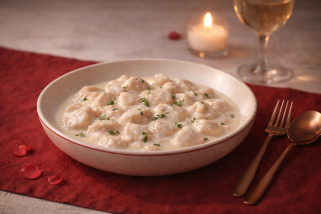 Pollo al latte cremoso