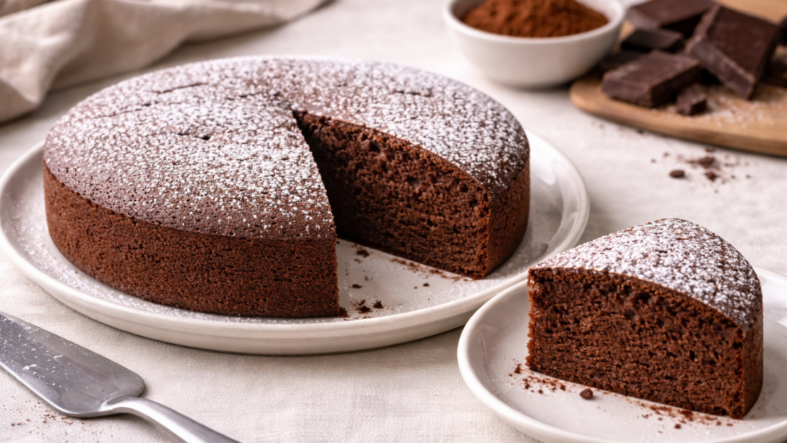 Torta al cioccolato fondente e latte