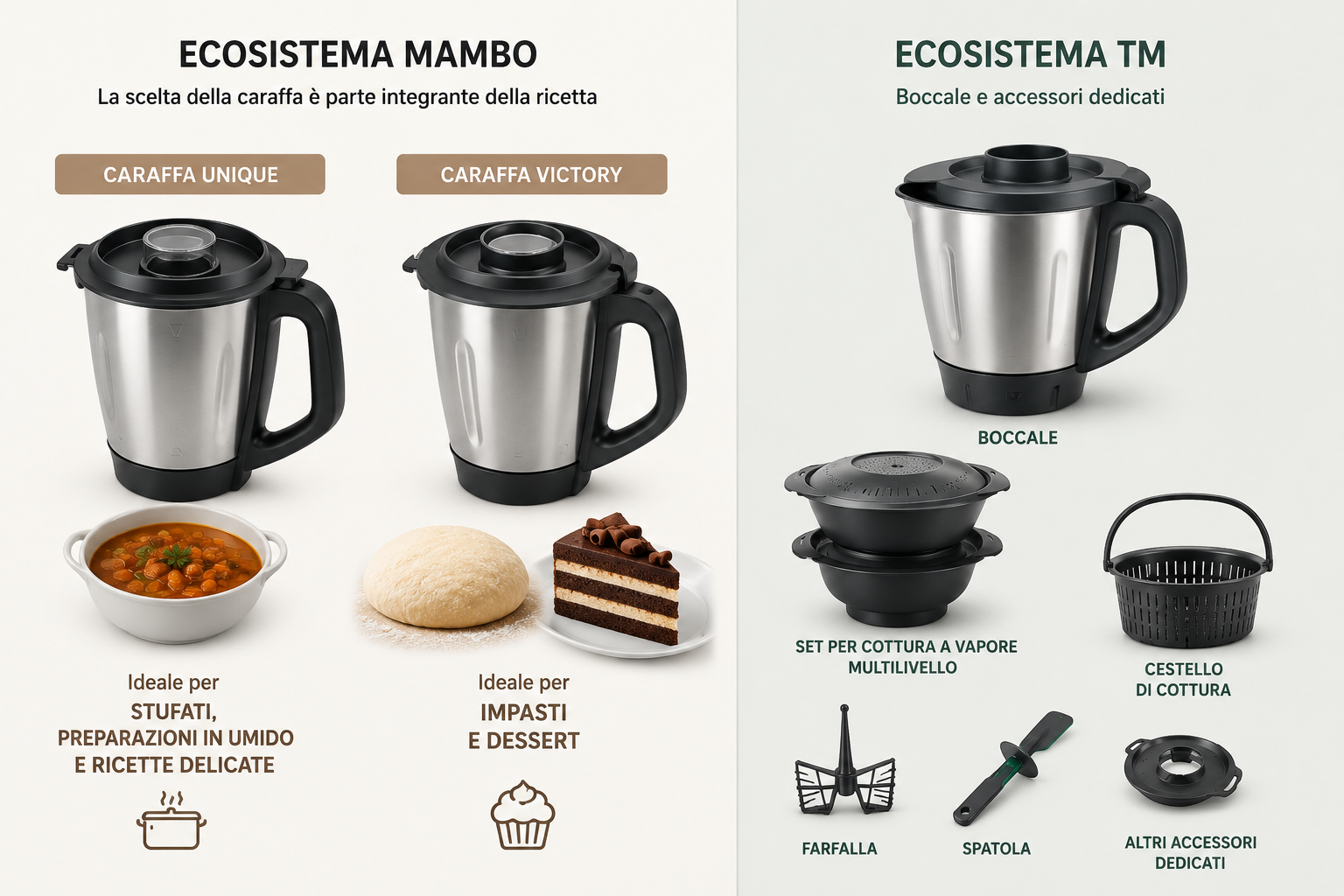 Caraffe, boccale e accessori