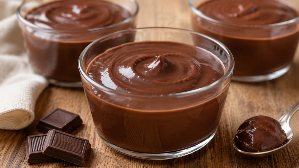 Budino cremoso al cioccolato