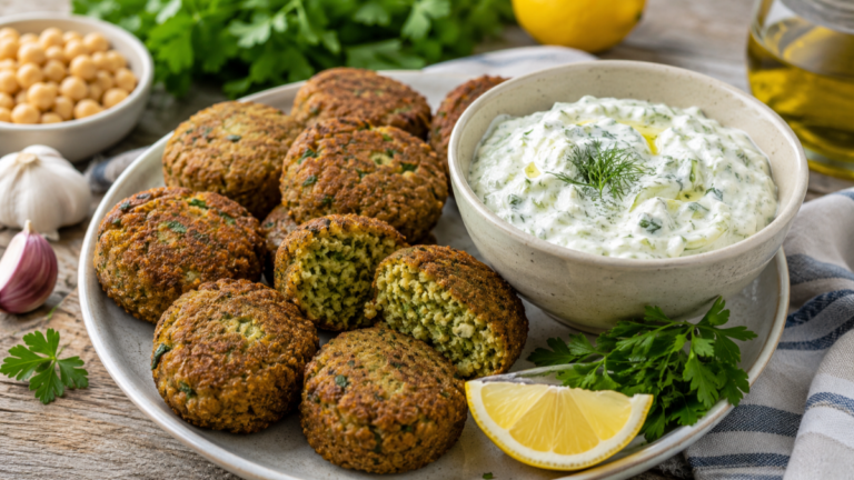 Falafel veloci con salsa tzatziki