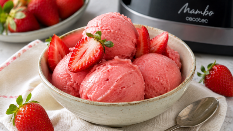 Gelato alle fragole senza latte