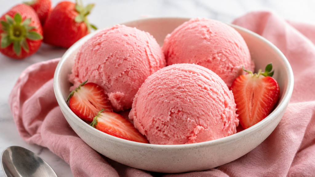 Gelato alle fragole