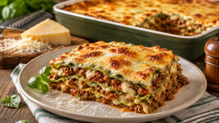 Lasagne verdi alla bolognese fatte in casa