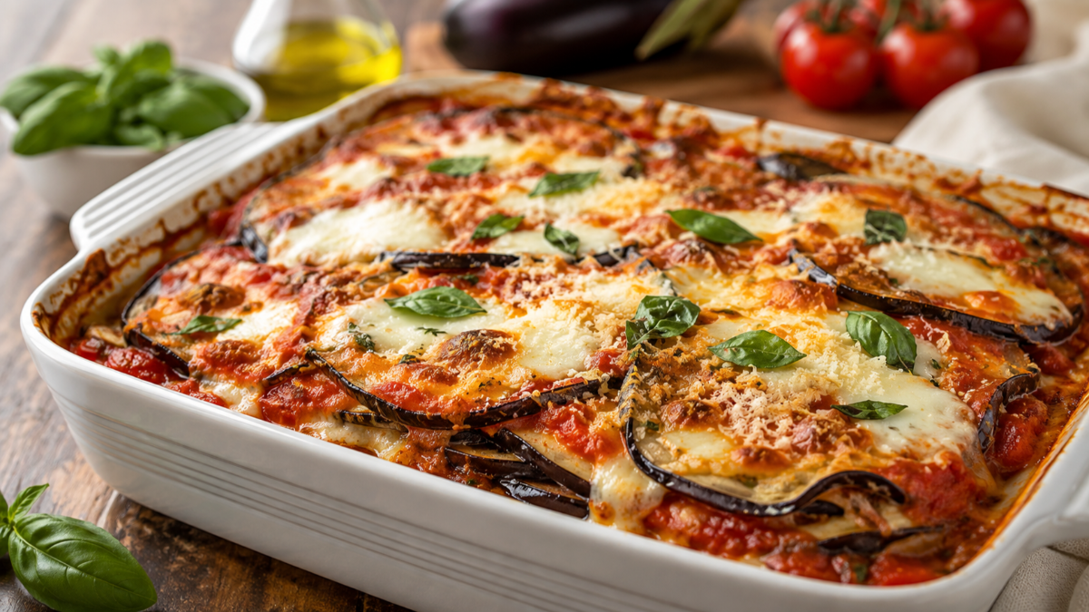 Parmigiana di melanzane leggera al vapore
