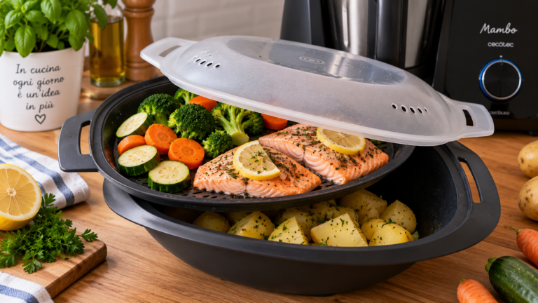 Cottura a vapore con il robot da cucina: guida al multilivello