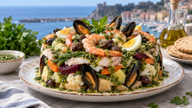 Cappon magro ligure con salsa verde