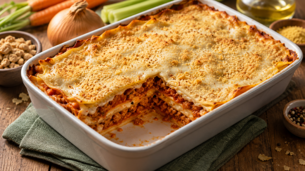 Lasagne alla bolognese vegan