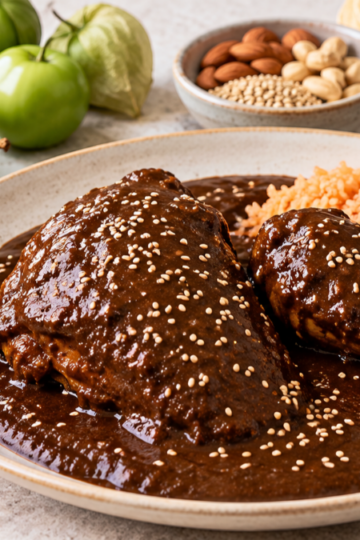 Mole poblano con pollo