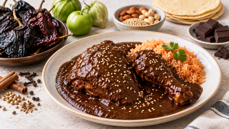 Mole poblano con pollo