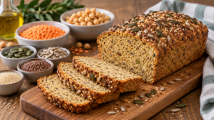 Pane di lenticchie, ceci e semi misti