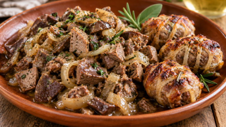 Coratella d’agnello con i fegatelli